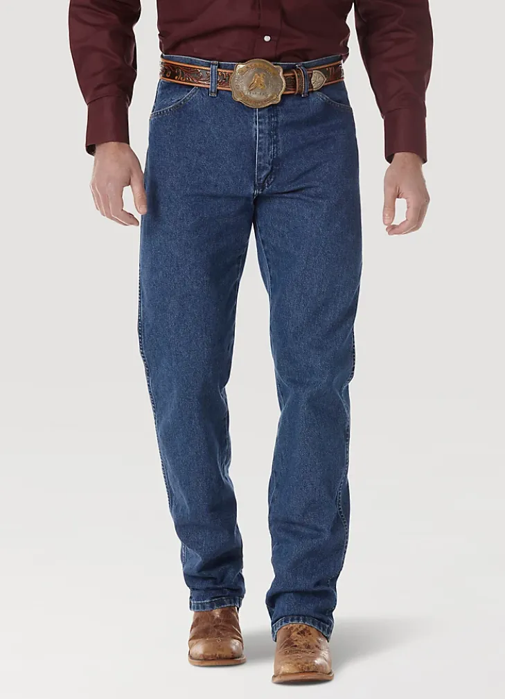 Wrangler Mens Cowboy Cut Original Fit Jeans Stonewashed Style 13MWZGK